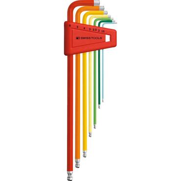 Farbige Kugelkopf-Inbusschlüssel für Innensechskantschrauben, pulverbeschichtet type 5957
